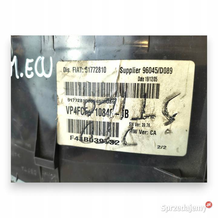 LICZNIK ZEGARY 51772810 VP4FCF10849JB Fiat Stilo osobowe Chełm