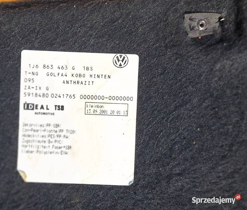 GOLF IV HB 3D MATA WYKŁADZINA BAGAŻNIKA mazowieckie