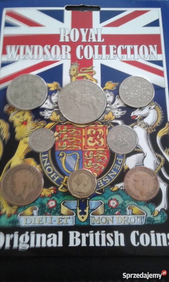 Komplet monet WBrytania XX wieku12 pensa do 1 Konin sprzedam