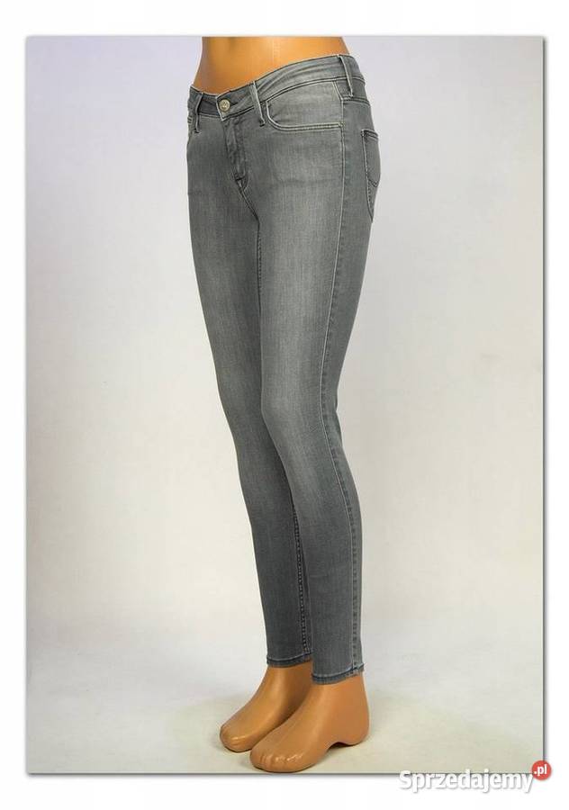 Spodnie damskie Lee Scarlett Grey Skinny W27 L35 Pisz