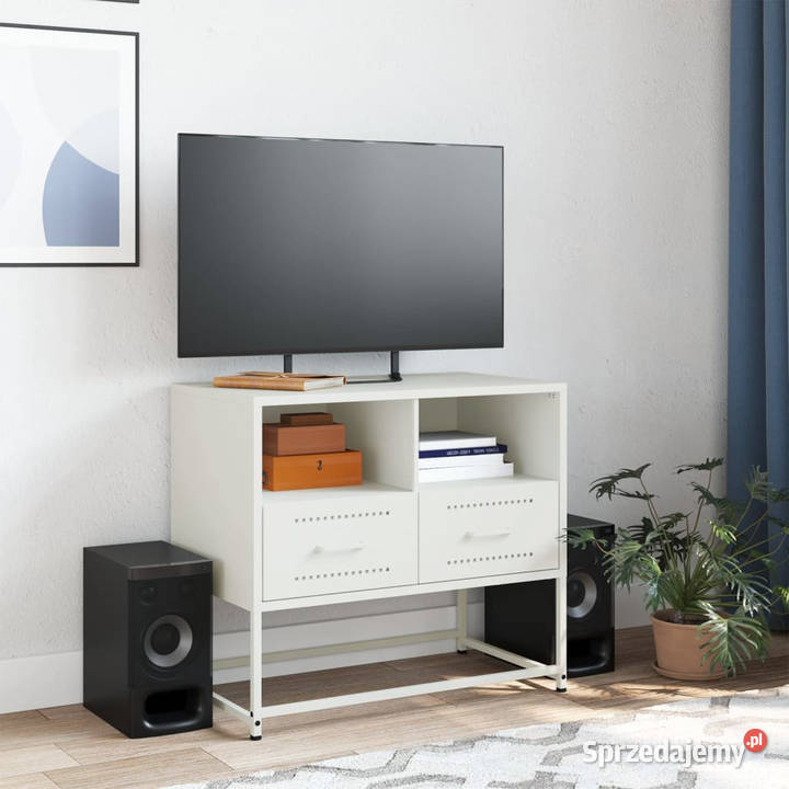 Szafka pod telewizor biała 68x39x605 stalowa Warszawa