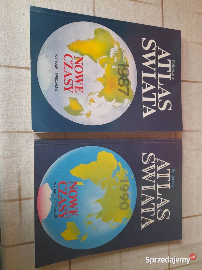 Stary Polityczny atlas świata Rudnik nad Sanem