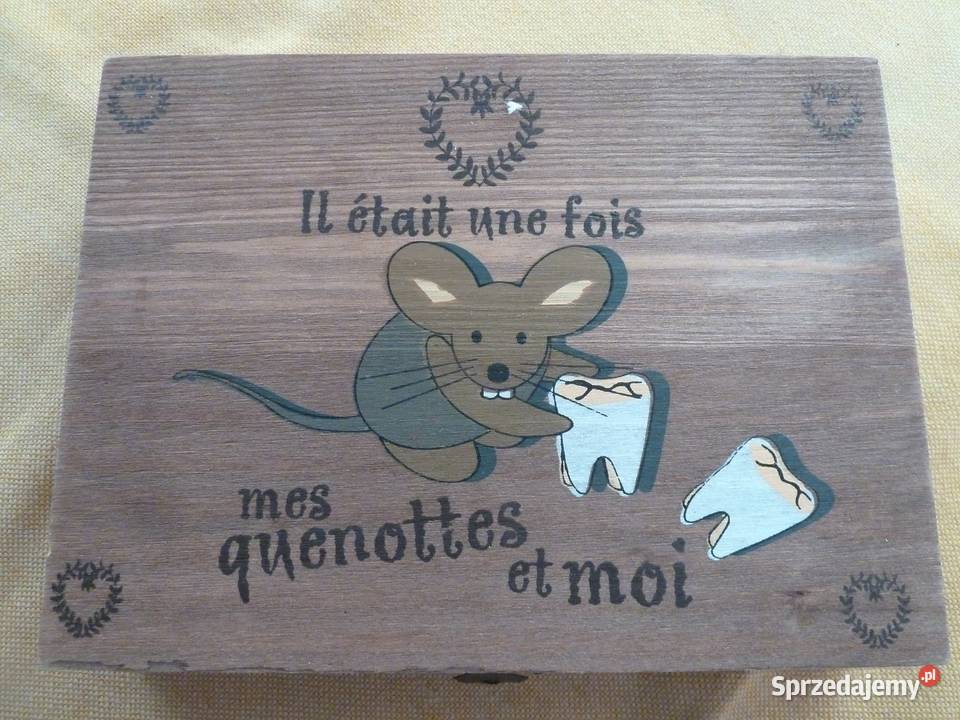 Ozdobne francuskie pudełko na wypadające ząbki Warszawa