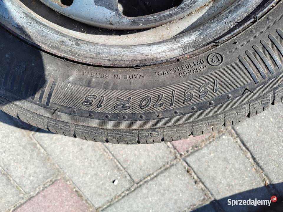 4x felgi z oponami 13 vw polo Samochodowe Czerniejów sprzedam