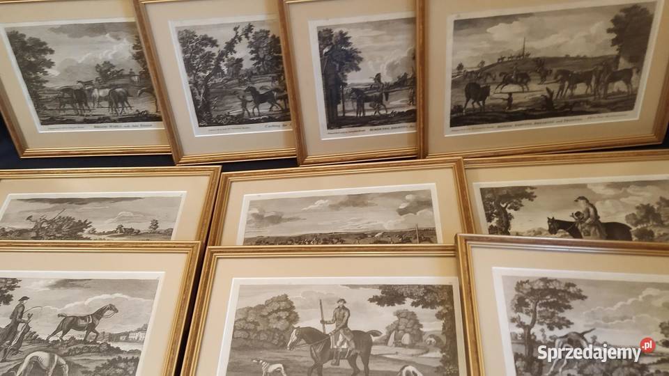 Dziesięć rycin przedstawiających konie do wielkopolskie Piła