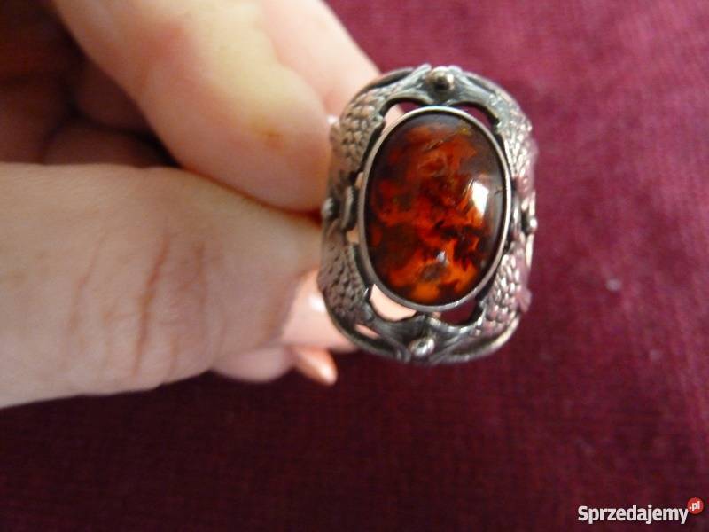 bursztyn Fischland srebro Pierścionki Radom