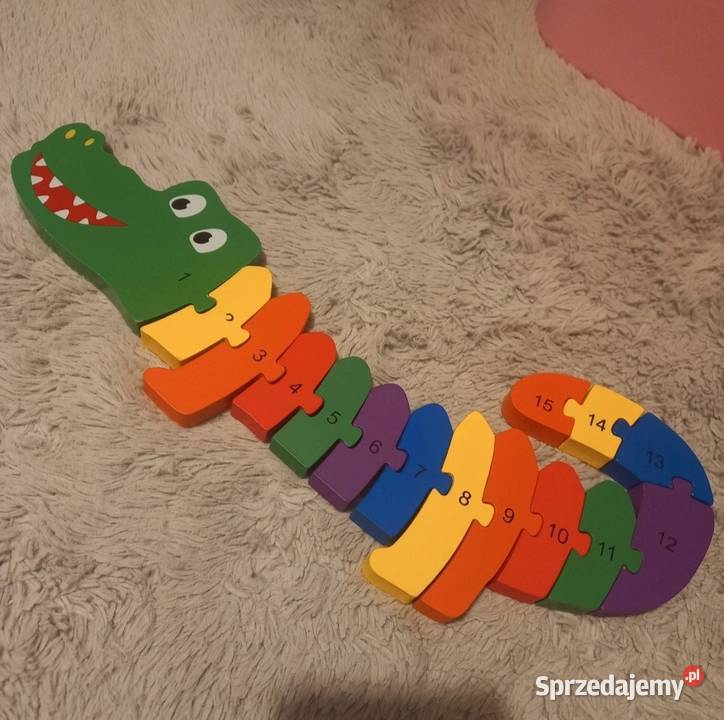 Drewniany Krokodyl Playtive Junior Nauka Zabawę Domaszczyn