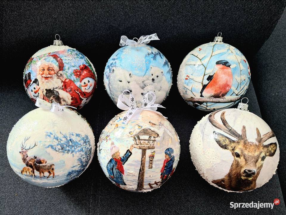 Bombki ręcznie robione na choinke i prezent Goźlice