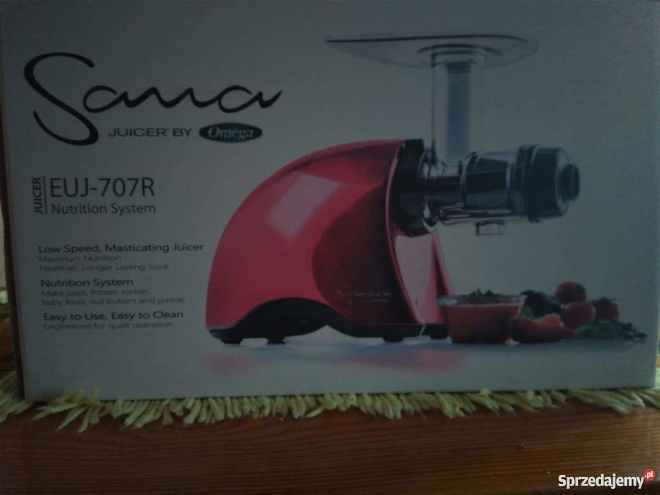 Wyciskarka Sana EUJ707 firmy Omega czerwona Kraków