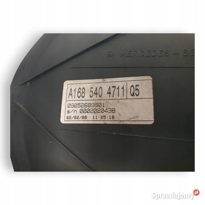 LICZNIK ZEGARY A1685404711 Mercedes W168 17 CDI osobowe Chełm