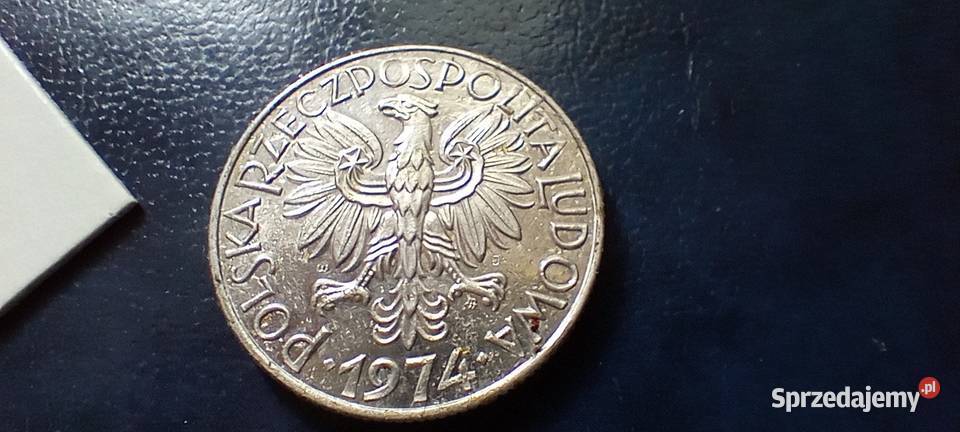 Stare monety 5 złotych 1974 PRL Polska Numizmatyka