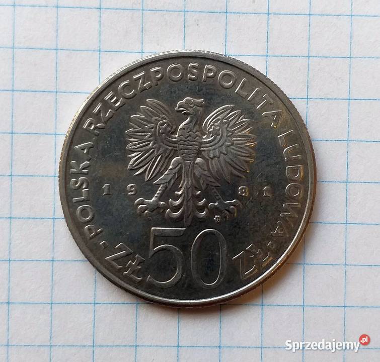 50 ZŁOTYCH 1981 POLSKA ŚWIATOWY DZIEŃ ŻYWNOŚCI Piszczac