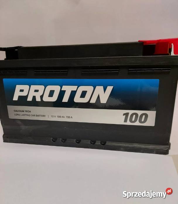 Najtańszy Akumulator PROTON 100Ah 720A mazowieckie Grębiszew