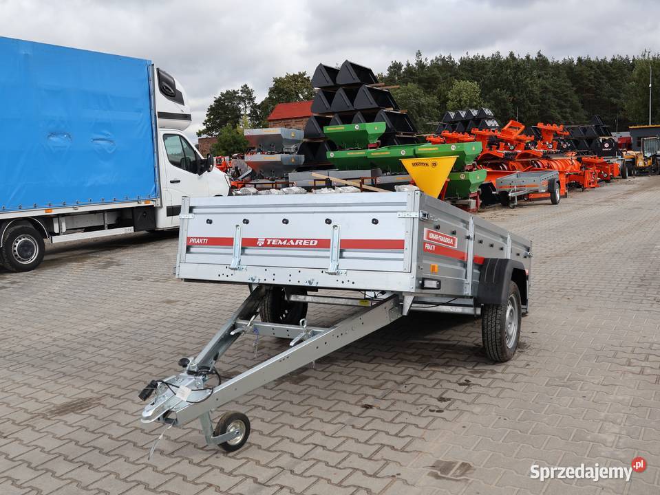 Przyczepka samochodowa 264x150 DMC 750 uchylna 547kg Przyczepy i naczepy Tczew sprzedam