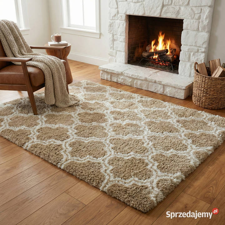 Dywan do salonu shaggy DECOR antypoślizgowy