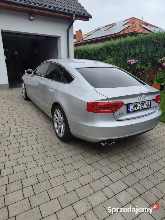 AUDI A5 TDI Sportback Salon Polska skórzana tapicerka A5 Wilczyce