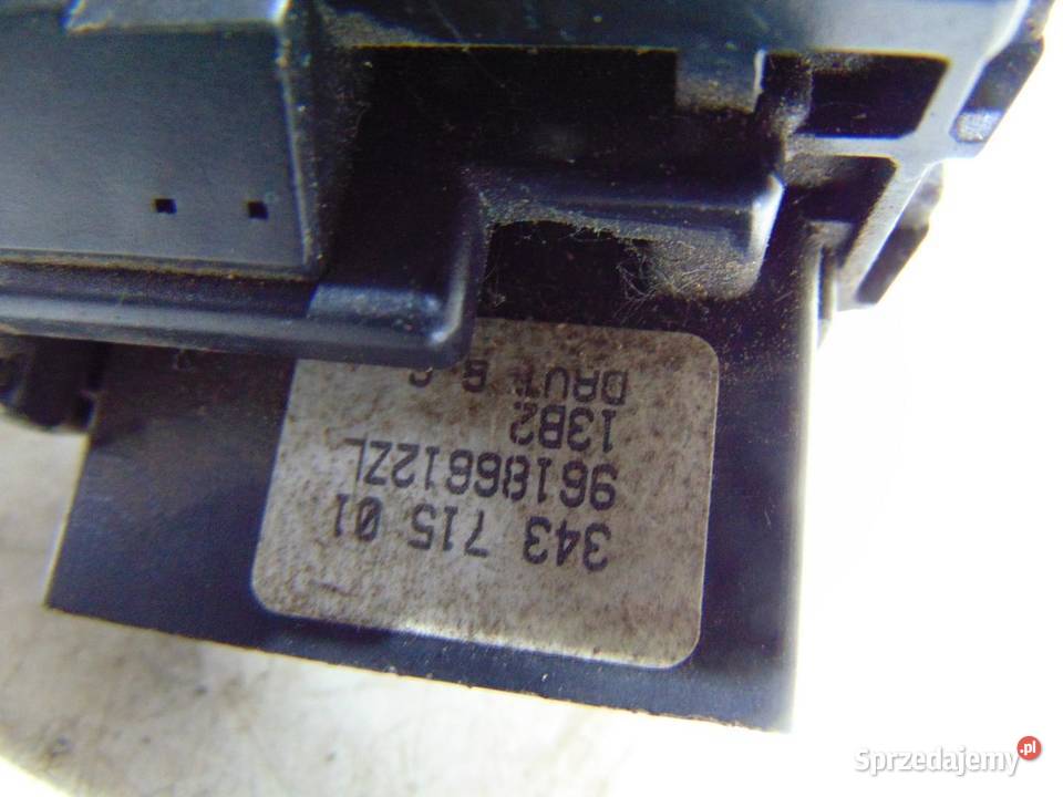 PRZEŁĄCZNIK WYCIERACZEK PEUGEOT 607 96186612ZL