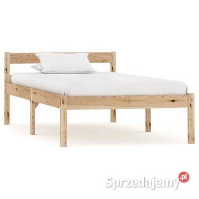 vidaXL Rama łóżka lite drewno sosnowe 100 x 200 Warszawa