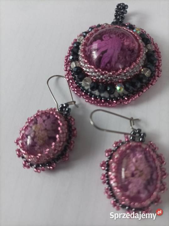 Kolczykiwisiorżywica lekkie beading Częstochowa