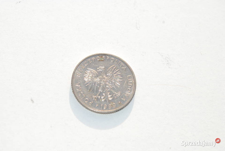 Stara moneta 20 Polska 1989 antyk zabytek Cieszyn