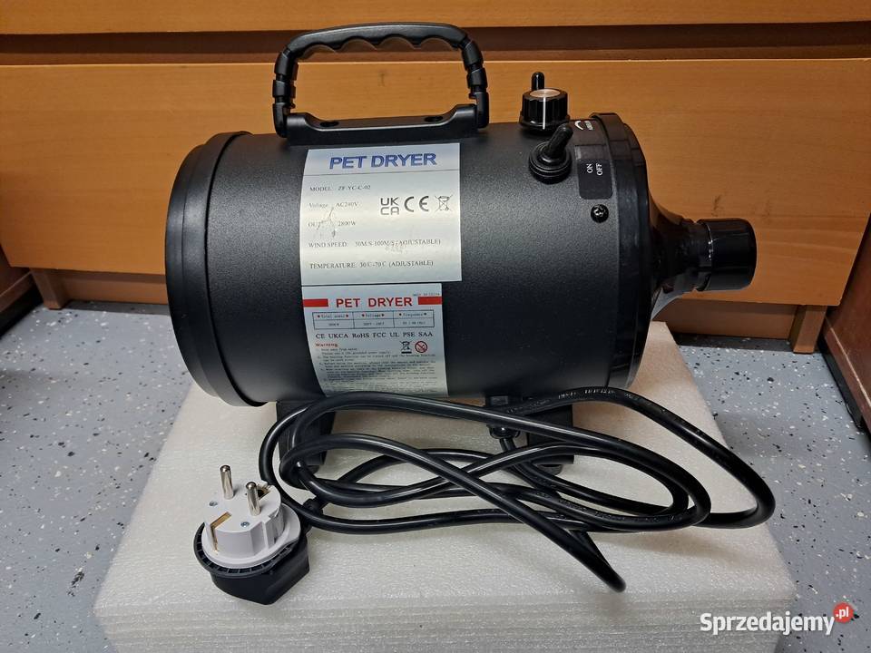 nowa profesjonalna suszarka zwierząt moc 2800W Sandomierz