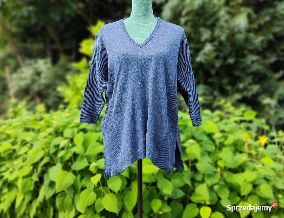 Granatowy sweter bluzka Mango S 35 M 38 oversize Szczecin