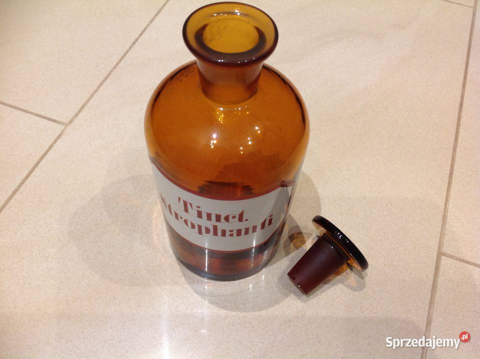 Butelka Szklana Apteczna Stara Sygnowana Rwaniec Nowa Sól