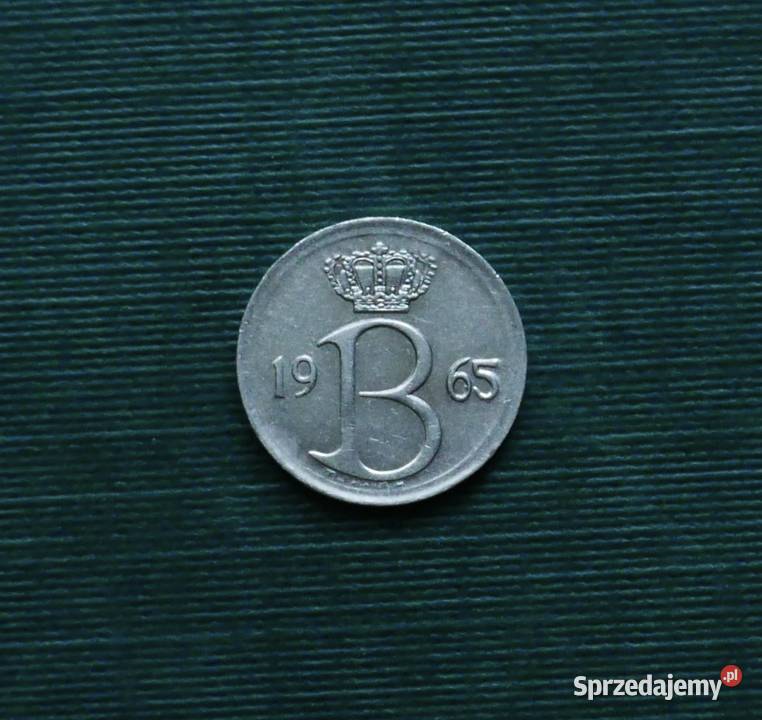 BELGIA 25 centymów 1965r Napis holendersku BELGI