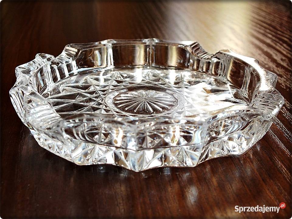 Popielniczka Kryształowa z PRL Wielokątna Stan lubuskie Żary
