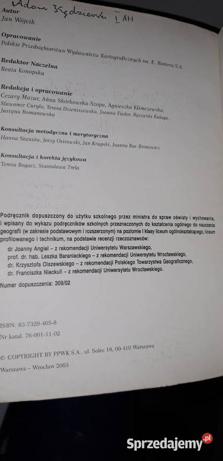 Geografia egzaminy Podręcznik unikat Warszawa