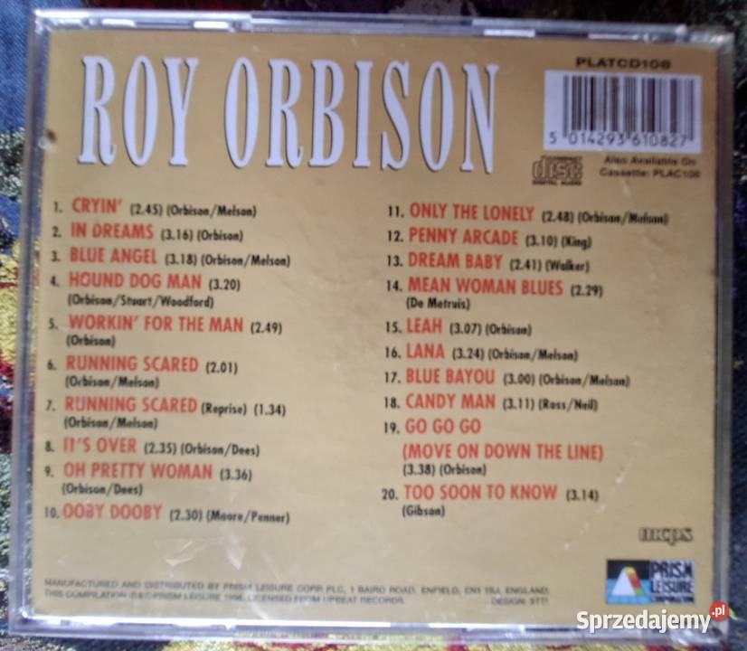 Roy Orbison in dreams CD Kraków