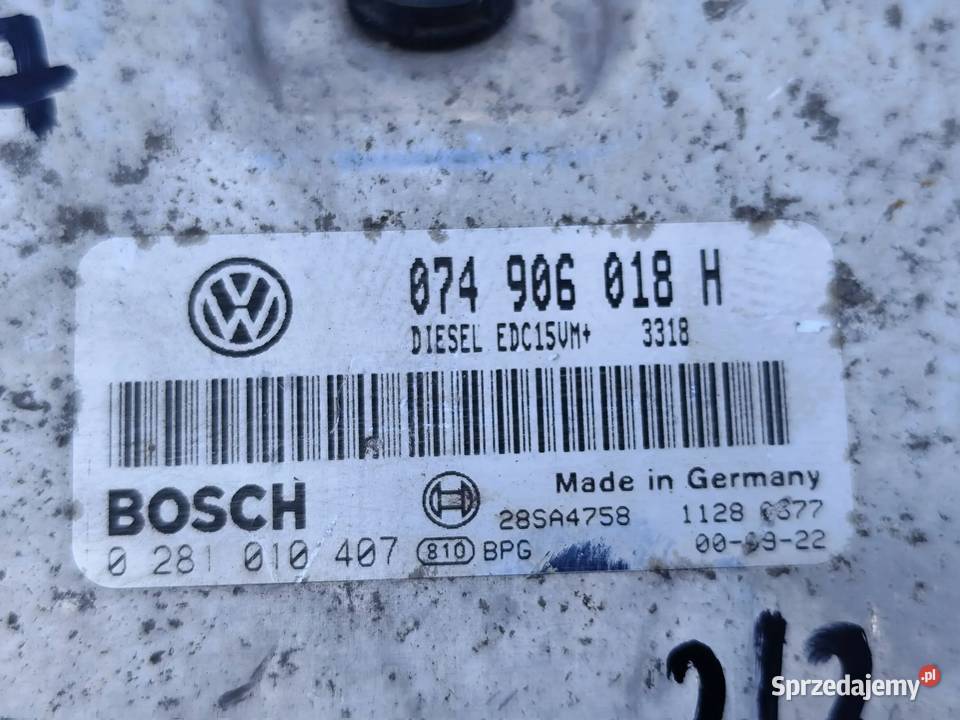 Volkswagen II LT STEROWNIK KOMPUTER SILNIKA dostawcze wielkopolskie