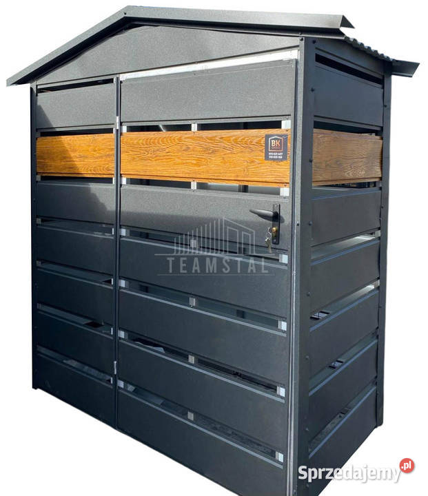 Wiata śmietnikowa 15x05m antracyt drewnopodobny Pozostałe Oświęcim