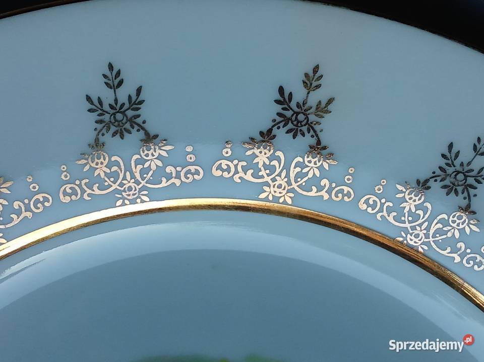 Ozdobny talerz ze scenką Talerze i talerzyki zachodniopomorskie sprzedam