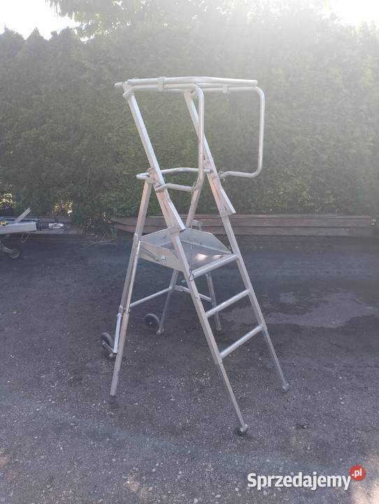 Drabina aluminiowa podest na schody ogród łódzkie sprzedam