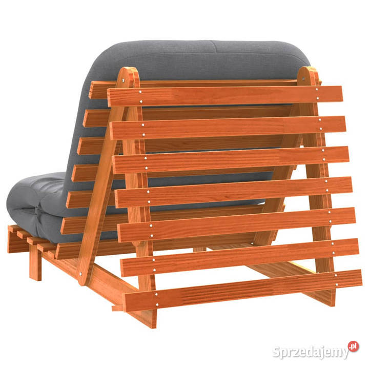 Sofa rozkładana futon z materacem woskowy brąz Pozostałe Warszawa sprzedam