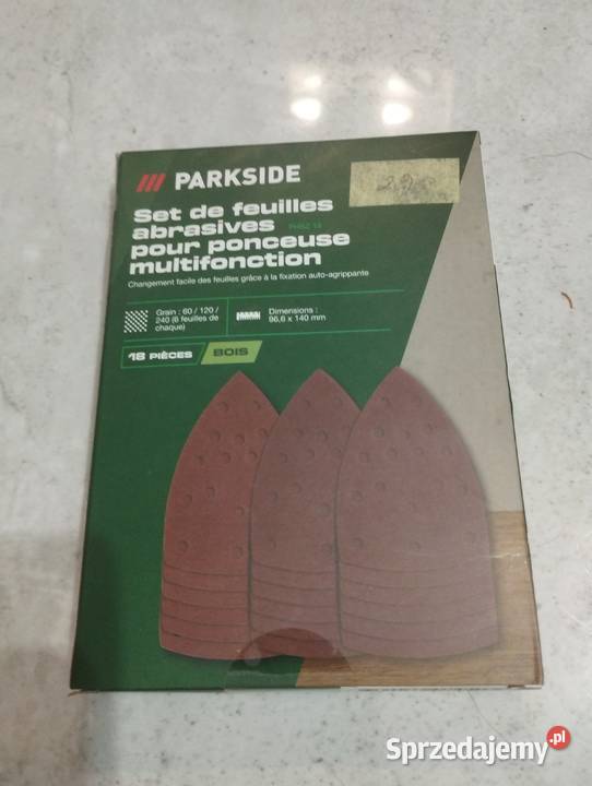Parkside papier ścierny 966x140mm nowy Warlubie sprzedam