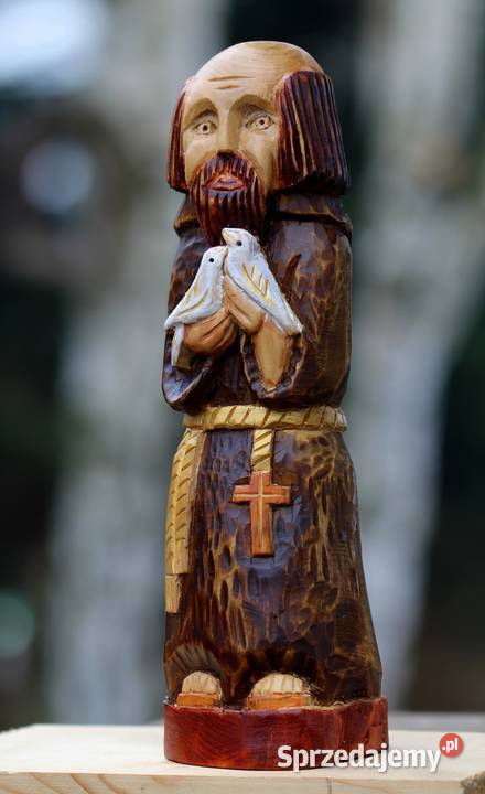 Św Franciszek rzeźba ludowa Gniezno