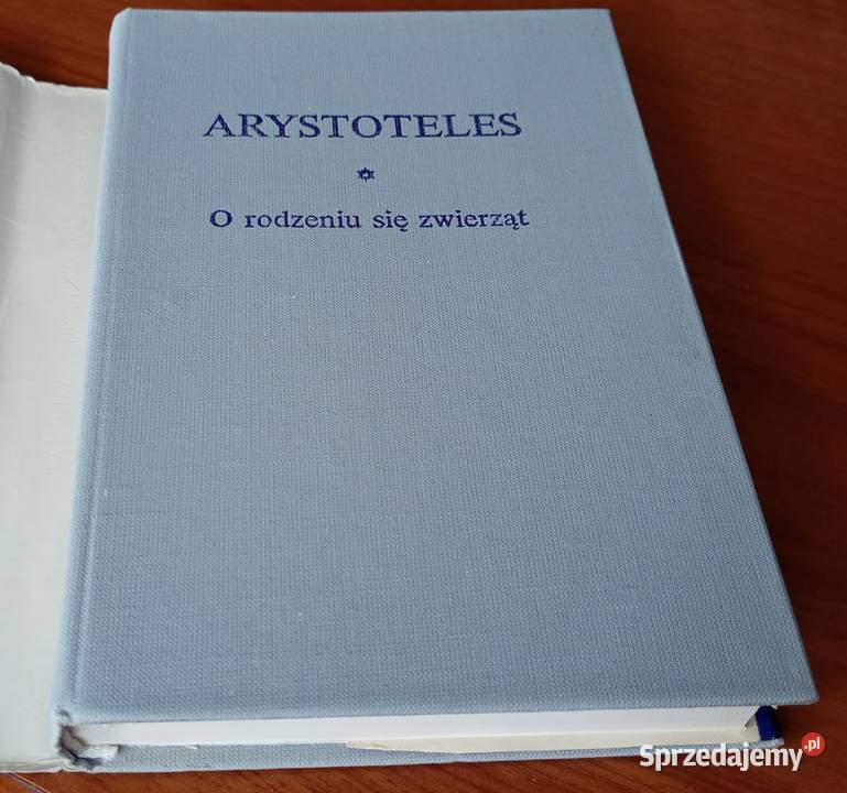 O rodzeniu się zwierząt Arystoteles Biblioteka przyroda pomorskie Gdańsk sprzedam