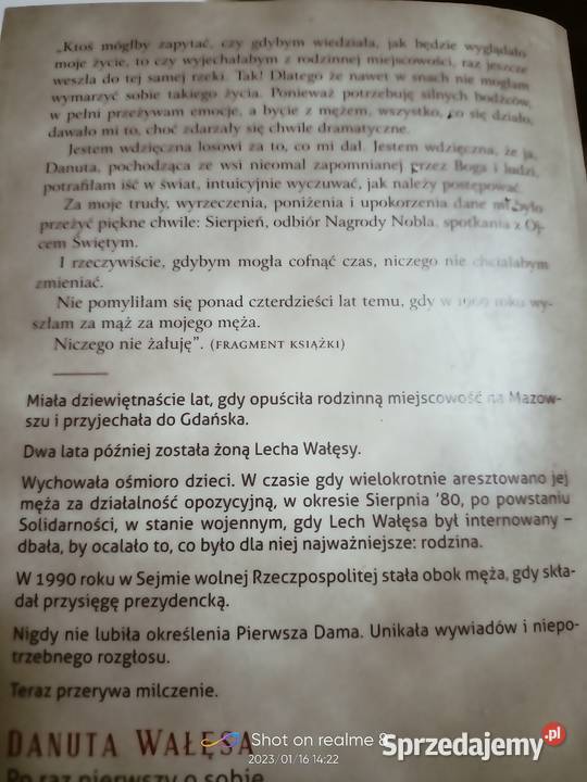 Wałęsa książki Adamowicz wstęp Marzenia i mazowieckie Warszawa sprzedam