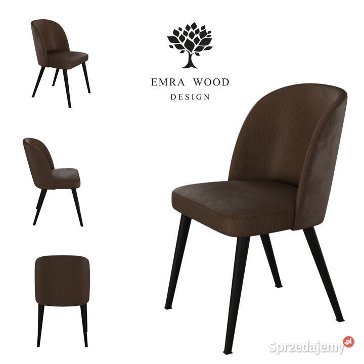 Krzesło PREMIUM KR2 Tkanina Tuxedo 10 Brownie Łódź