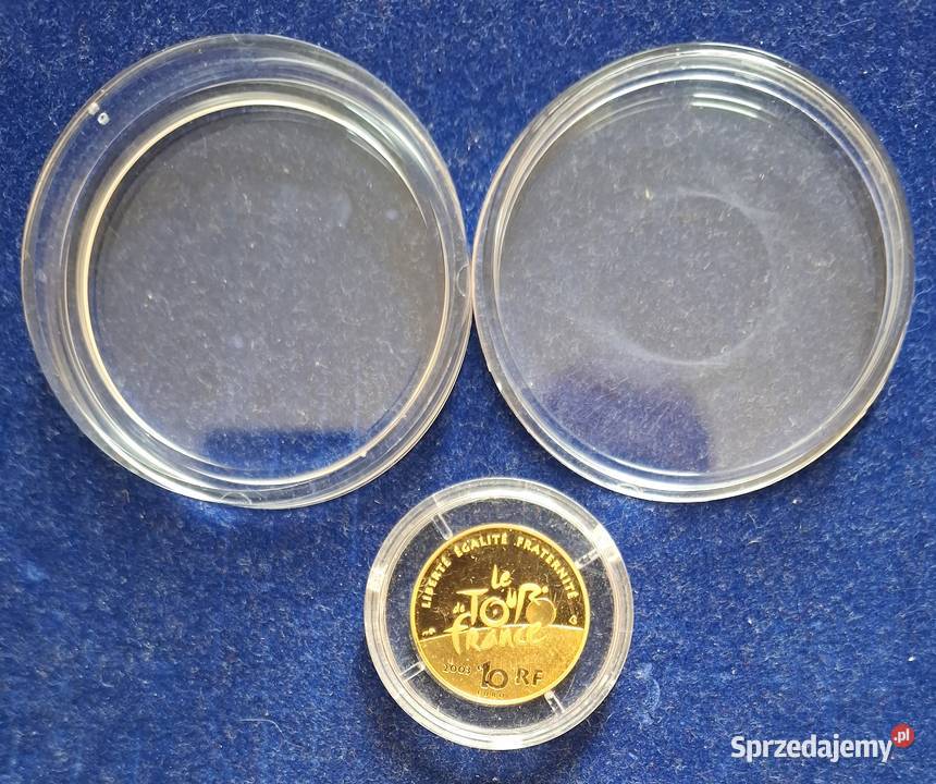 Złota Moneta Kolekcjonerska 10 Euro Francja 2003 śląskie Gliwice