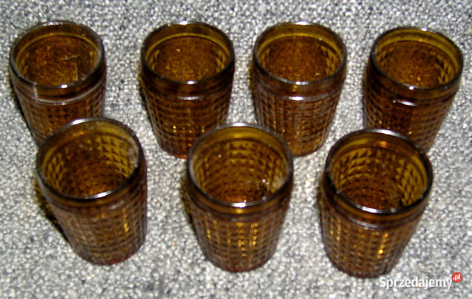 kieliszki do wódki vintage PRL Bartków