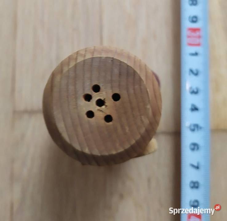 343 SOLNICZKA drewniana SOWA HANDMADE RETRO Łódź
