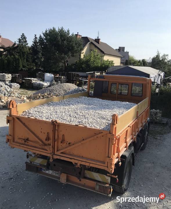 Białe Kruszywo Ogrodowe Grys Śmietankowy Kamień Otwock sprzedam