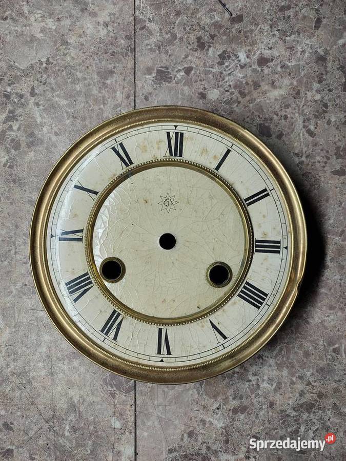 T160 Tarcza starego zegara ściennego Junghans