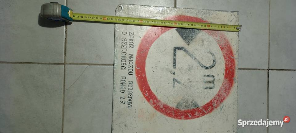 Znak szkoleniowy ręcznie malowany pisany lata 60 Jarosław