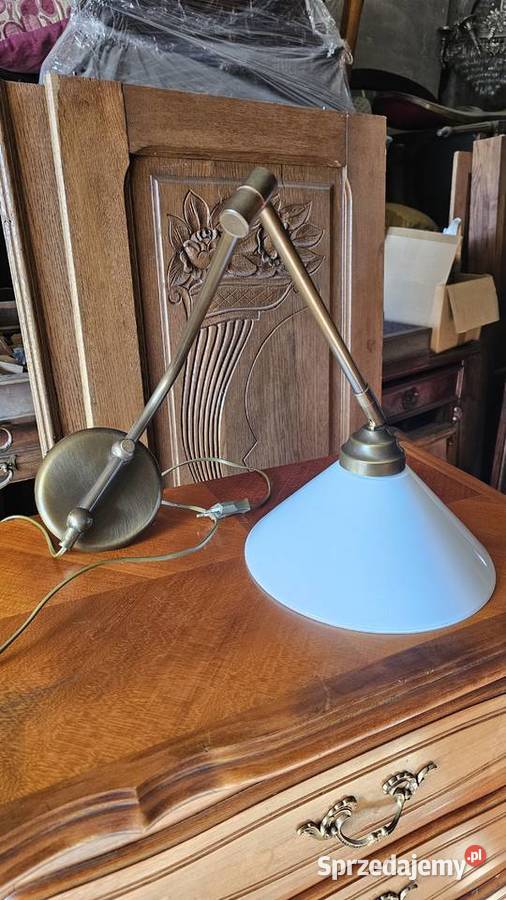Lampa ścienna vintage regulowany kinkiet mosiądz Wałbrzych