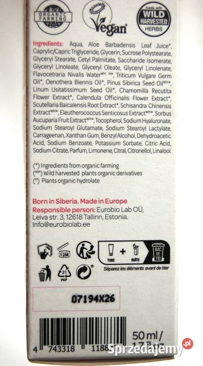 Natura Siberica liftingujący krem na dzień Dla kobiet Lublin