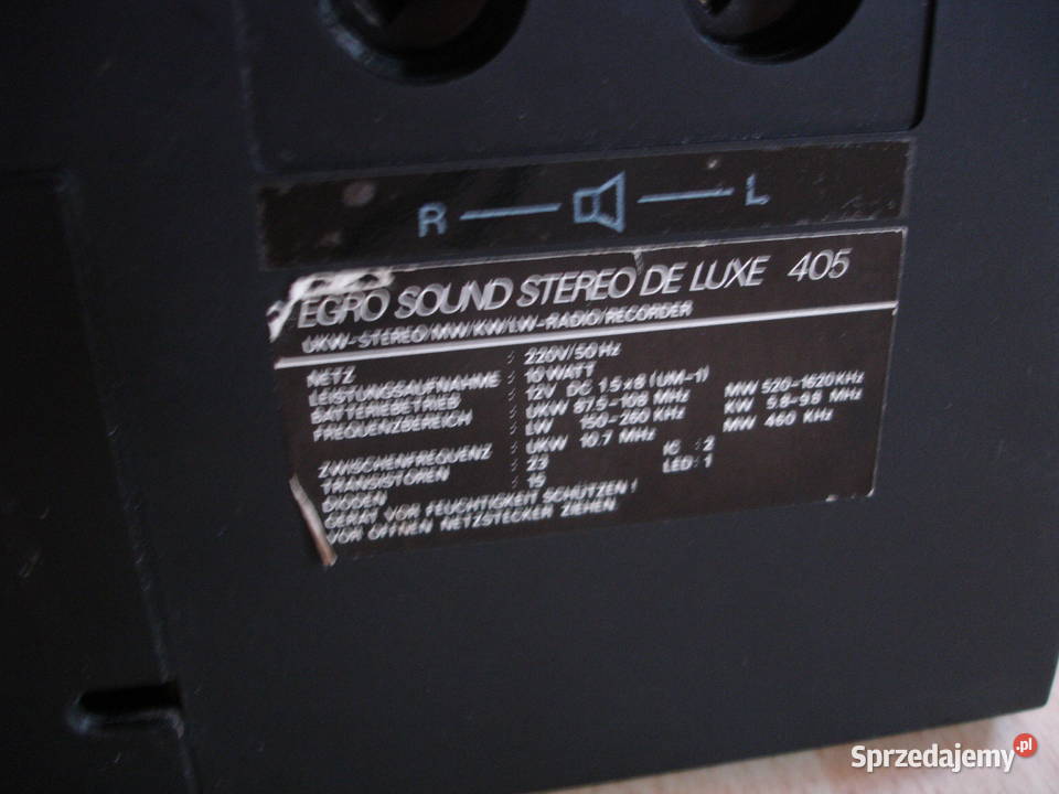 Radiomagnetofon EGRO SOUND STEREO DE LUXE 405 sprzedam